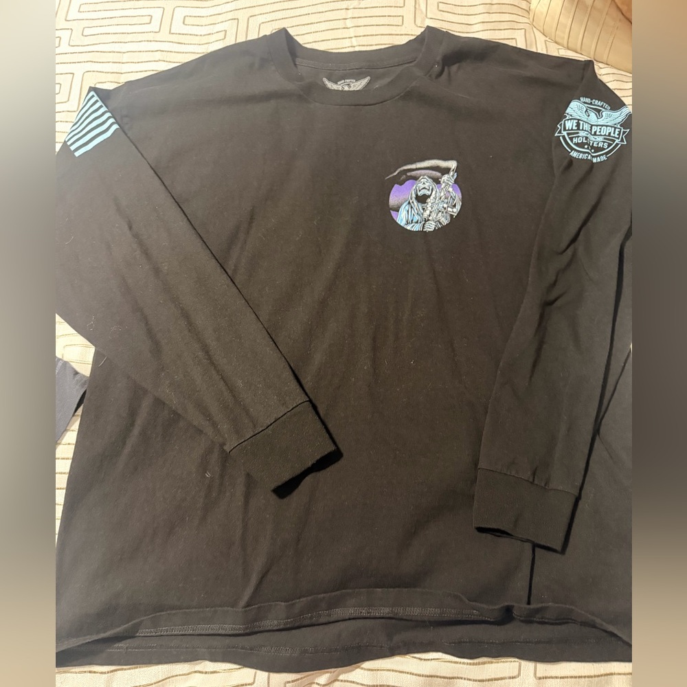 We the People Black Long Sleeve Graphic Tee XXL